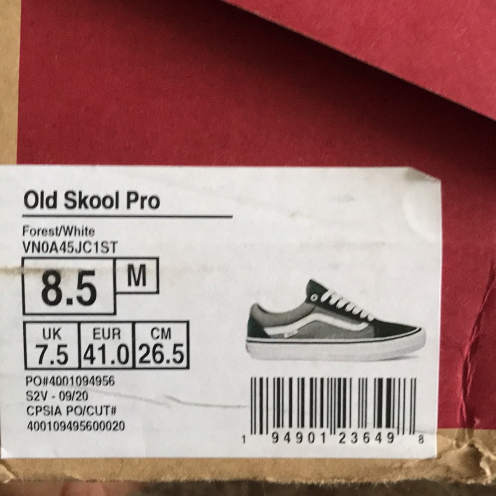 Old Skool olive green Low top Vans - Picture 3 of 3